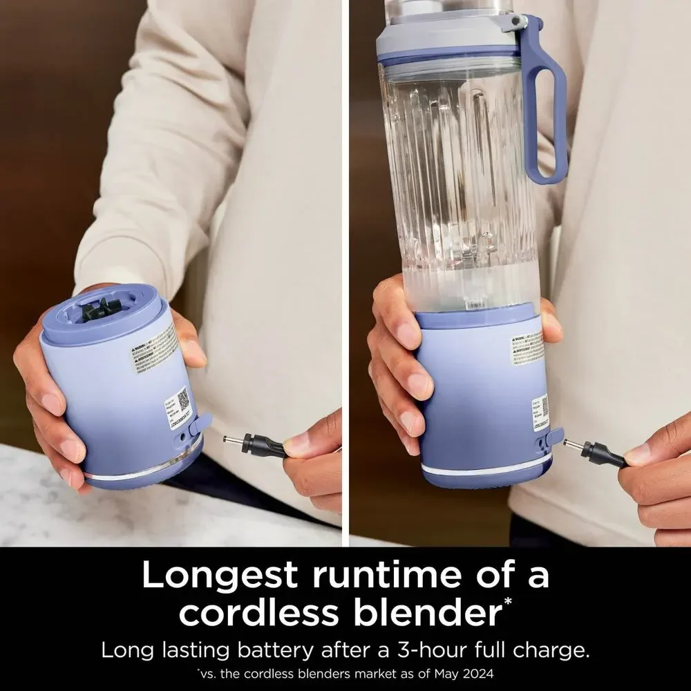 Ninj Blast Max Portable Cordless Blender 20oz Twist & Go Vessel, NIB Lavender